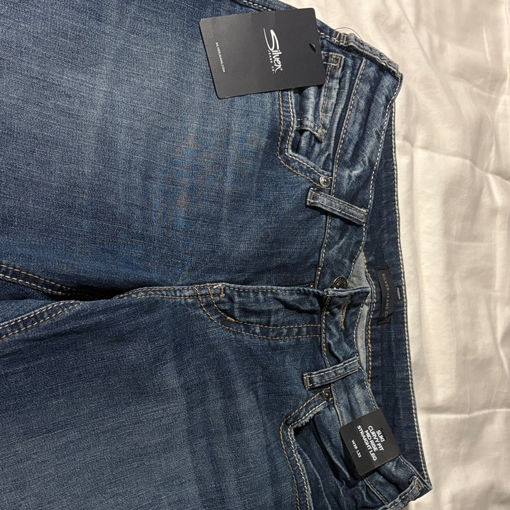 Silver Jeans Women's Straight Leg Jeans - Blue